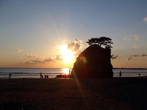 稲佐の浜の夕日